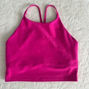 Old Navy Active PowerSoft longline sports bra in hot pink (L)NWOT